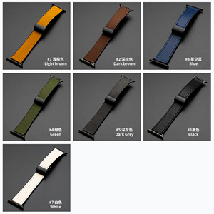 CMレザー磁気バックルストラップ<span class=keywords><strong>Apple</strong></span> <span class=keywords><strong>Watch</strong></span> 8 45mm 41mm Ultra 49mm Iwatchシリーズ用純正レザーバンド7 6 5 41mm 40mm - Product Image 5