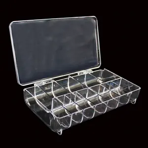 21862 11Space Plastic Transparent Nail Tip Bead Storage Box Findings Storage Organizer