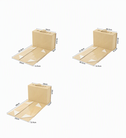 Boîte cadeau pliable en carton rigide magnétique avec poignée en PU portable, emballage réutilisable pour collations et cadeaux de luxe