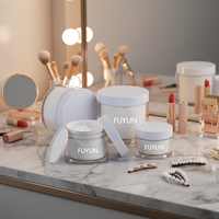 Pot en plastique PET pour crème visage, gommage, beurre corporel, 40g, 150g, 180g, avec couvercle facile à ouvrir, paroi épaisse, contenant cosmétique pour soins de la peau