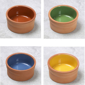 Tazón <span class=keywords><strong>de</strong></span> Terracota Español Creativo Nuevo <span class=keywords><strong>de</strong></span> Fábrica, Tazón <span class=keywords><strong>de</strong></span> Barro Personalizado para Servir Ensaladas, Vajilla Redonda - Product Image 4