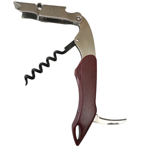 Tùy Chỉnh Phẳng Boomerang Hình Thép Không Gỉ Rượu Vang Corkscrew Hiện Đại Gấp Rượu Vang Mở Chai - Product Image 1