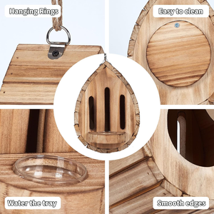 Nueva casa <span class=keywords><strong>de</strong></span> madera para insectos con cuerda para colgar - Hotel perfecto para <span class=keywords><strong>mariposas</strong></span> y abejas y <span class=keywords><strong>refugio</strong></span> para insectos benéficos - Product Image 6
