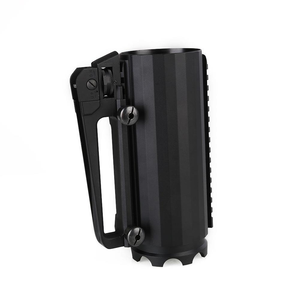 Chope à bière tactique de haute qualité en aluminium, pour le sport en plein air, solide, avec <span class=keywords><strong>rail</strong></span> de transport détachable - Product Image 4