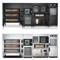 Four à air chaud industriel pour boulangerie, 5 plateaux, four à convection électrique à vapeur avec étagère de rangement