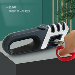 Afilador de cuchillos estilo alemán de acero inoxidable, herramienta manual de afilado multi-grano para cuchillos de cocina y tijeras - Product Image 3