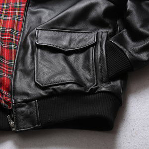 <span class=keywords><strong>2022</strong></span> nuovi uomini giacca da volo in pelle di alta qualità giacca da Baseball in pelle di mucca - Product Image 6