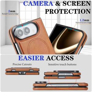 Étui de téléphone en cuir de qualité supérieure avec protection d'appareil photo de 2 mm et protection d'écran de 1,2 mm, design portefeuille pliable pour iPhone 18 DUO - Product Image 6
