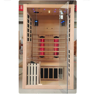 ساونا بالأشعة تحت الحمراء كاملة الطيف منخفضة الانبعاثات الكهرومغناطيسية لشخصين، ساونا فاخرة للاستخدام الداخلي مع أضواء علاجية - Product Image 3