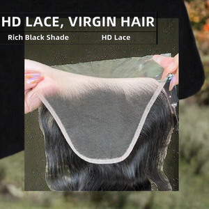 Nuevo Estilo Cierre de Encaje HD 9x6'' de Cabello Humano Virgen Europeo, Trama Única, Doble Trama, 14-22 Pulgadas - Product Image 2