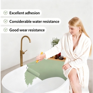 Pintura Acrílica de Porcelana Líquida <span class=keywords><strong>para</strong></span> Renovación de <span class=keywords><strong>Bañeras</strong></span> y Azulejos Oakhouse, Revestimiento <span class=keywords><strong>para</strong></span> Pisos y Paredes Exteriores a Base de Agua, Aplicación con Brocha o Aerosol - Product Image 1