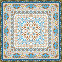 Vente en gros de carrelage du Moyen-Orient, tapis arabe à motif de carrelage comme carrelage rustique en céramique et en porcelaine