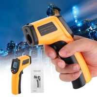 Termómetro Infrarrojo Digital, Pistola de Temperatura para Aceite de Cocina, Pistola Industrial de Alta Temperatura, Termómetro sin Contacto para Barbacoa