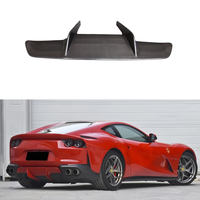 Diffuseur arrière en fibre de carbone sèche de style OEM modifié pour Ferrari 812 Hardtop, lèvre de pare-chocs arrière