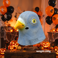 Masques de pigeon pour hommes, masque de tête amusant pour filles, masques d'animaux en latex, costumes de fête d'Halloween originaux, accessoires de cosplay, couvre-chef, mascara