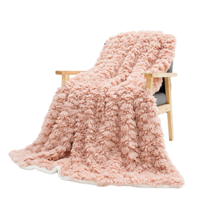 Super Doux Confortable Confortable Épais Chaud Faux Bouclés Sherpa Fourrure D'agneau En Peluche Couverture pour Canapé-Lit - Product Image 3