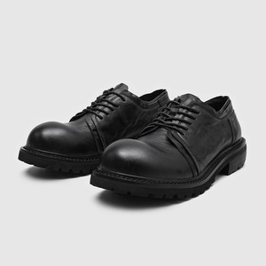 Zapatos de hombre de cuero genuino de primera capa lavado al agua, estilo casual, con suela gruesa y efecto de aumento de altura, ideales para el día a día. - Product Image 5