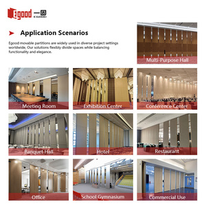 Adjustable Movable <strong>Partition</strong> <strong>Wall</strong> Sliding Folding Divider for Office Restaurant Hotel with Custom Soundproof Modern Features - Product Image 2
