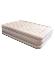 Matelas pneumatique double intelligent de luxe avec pompe intégrée Lit de soufflage haut de gamme pour la maison Hôtel Chambre Voyage Camping en plein air