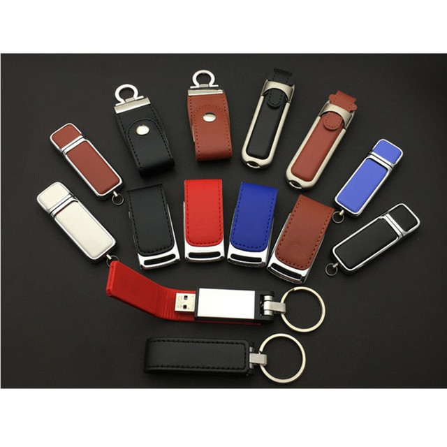 Leather Promotion USB Flash Drive 1gb 2gb 4gb 8gb 16gb 32gb Usb Memory Stick