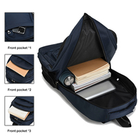 Sac à dos de voyage imperméable à grande capacité avec fermeture éclair durable pour l'extérieur, sac à dos pour ordinateur portable, sac à dos scolaire pour étudiants, avec logo personnalisé