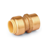 Raccord poussoir de plomberie en laiton sans plomb B & H Raccord rapide 1/2 "Pex Push Fit dans les raccords pour système de tuyauterie Pex