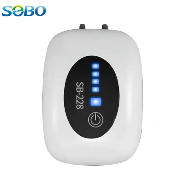 SOBO-tanque de peces de acuario, nuevo diseño, para pesca al aire libre, carga USB, batería de litio portátil AC/DC, bomba de aire de oxígeno, 70h de tiempo de batería