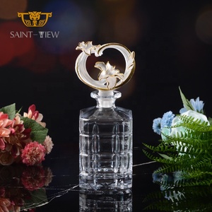 Decantador de Perfume de Cristal Bohemia de Lujo, Hecho a Mano, con Tapones de Flores, 750 ml - Product Image 6