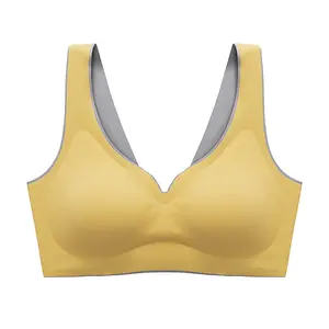 Factory Direct Frauen Drahtlose Unterwäsche Solid Color Comfort Health Nahtloser BH für Frauen