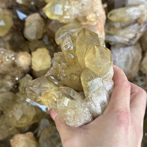 Bán buôn cụm thô Citrine druzy nguyên thạch anh mẫu Citrine cụm để bán - Product Image 6