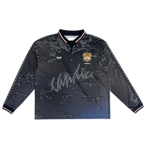 Reteo เสื้อฟุตบอลแขนยาวเสื้อปักลายเสื้อฟุตบอลทรงหลวมไซส์ใหญ่ - Product Image 1