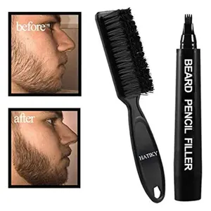 2024 basso MOQ private label penna impermeabile che fissa la matita per barba riempitivo custom uomini penna per barba styler riempimento penna kit per gli uomini