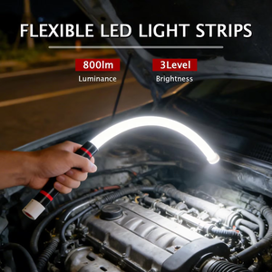 Bâton lumineux LED flexible, lampe de travail pour réparation automobile, lampe d'inspection rechargeable, lampe torche à charge Type-C, 3 modes d'éclairage - Product Image 3
