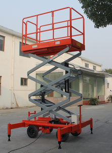 Utilisation aérienne de construction de plate-forme élévatrice à ciseaux de capacité de 6-18m 200Kg-2T avec le moteur et le moteur - Product Image 2