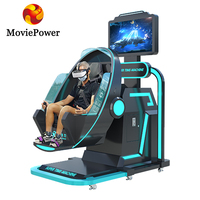 Simulateur de vol commercial d'intérieur, simulateur de montagnes russes VR 360, équipement de jeu d'arcade, divertissement de parc VR, chaise VR 9D