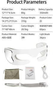 Masajeador de Ojos Portátil Recargable con Vibración y Luz Roja para el Alivio Diario de la Fatiga Ocular en el Hogar - Product Image 2