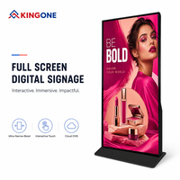 CKD SKD OEM 86 75 pouces plein écran affichage intelligent Totem 4K lecteur vidéo ascenseur support de sol kiosque numérique pour la publicité Lcd