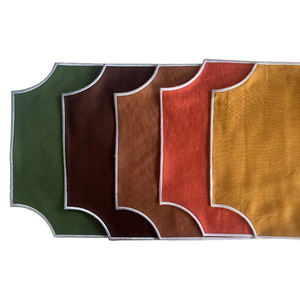 Ensemble <span class=keywords><strong>de</strong></span> serviettes <span class=keywords><strong>en</strong></span> lin 100% personnalisées avec anneau réutilisable <span class=keywords><strong>de</strong></span> broderie <span class=keywords><strong>de</strong></span> bord ondulé festonné pour le mariage d'hôtel napperons <span class=keywords><strong>de</strong></span> différentes formes - Product Image 4