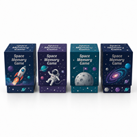 Impression personnalisée de cartes mémoire sur le thème de l'exploration spatiale, cartes de jeu de mémoire avec pelliculage brillant, échantillons en petites séries disponibles