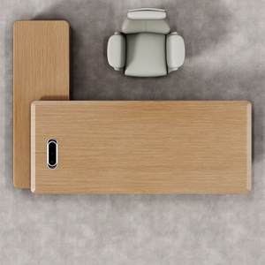 Bureau <span class=keywords><strong>de</strong></span> direction convertible moderne avec éclairage LED, verrouillage intelligent, finition <span class=keywords><strong>de</strong></span> luxe écologique à aspiration sous vide – Modèle Boss - Product Image 3