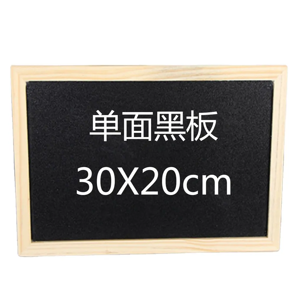 One side blackboard door hanging writing wood frame small drawing board decoration pie artifact home welcome sign