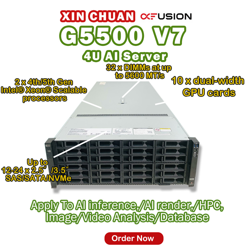 Huawei GPU Server - High Performance 4U Rack Server