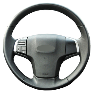 Housse de <span class=keywords><strong>volant</strong></span> de voiture en cuir microfibre pour <span class=keywords><strong>Isuzu</strong></span> <span class=keywords><strong>D</strong></span>-<span class=keywords><strong>Max</strong></span> MU-X 2013-2020 Holden Colorado AU 2012-2014 2015 2016 2017-2019 - Product Image 3