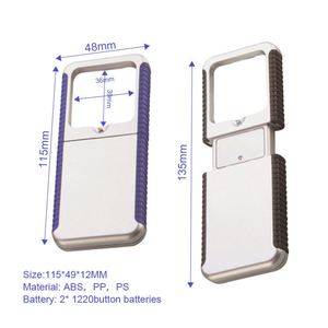 Loupe compacte portable à LED avec lumière, vente chaude directe d'usine, idéale pour les cadeaux de voyage - Product Image 4