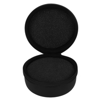 Boîte de rangement de voyage en cuir PU noir de luxe pour montres coque dure intelligente avec fermeture à glissière pochette de boîtier de montre EVA étanche