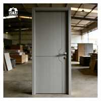 Puerta Interior de Núcleo Hueco Impermeable para Proyectos Hoteleros, Puerta WPC Directa de Fábrica, Venta al Por Mayor Personalizada