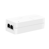 Nuevo modelo de Venta caliente Gibabit POE inyector POE Adapter15W POE + compatible con el protocolo IEEE802.3 AF para cámaras CCTV