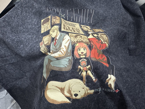 T-shirt délavé style 63 avec impression UV, thèmes Jujutsu Battle, My Hero Academia, WANTED, Luffy, Zoro, Solo Leveling, pour hommes et femmes, style anime - Product Image 3