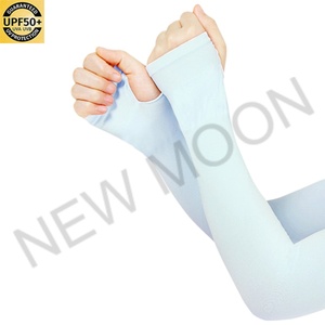 Customized UV-proof Fingerless Gloves for Outdoor Cycling, Ice Silk Arm Sleeves Fishing Gloves - Product Image 3