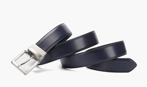 Yonger Fábrica Homem Cinto De Couro Genuíno Fivela Rotativa Prata Cinto Reversível - Product Image 3